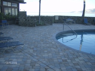 Pavers are nonslip and durable