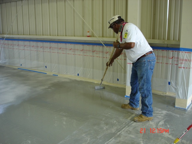 Epoxy coatings are waterproof and resist staining.