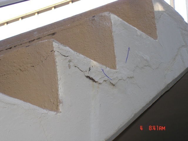 Hale Pau Hana's stairways were also deteriorating from corrosion and spall.