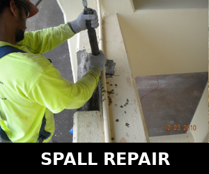 Spall Repair at stadium.